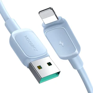 Joyroom Multi-Color Series A14 Lightning / USB-A 2.4A 1.2 m kabelis - mėlynos spalvos