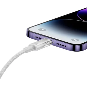 Baseus Explorer Series kabelis USB - Lightning 2.4A 2 m baltos spalvos (CATS010102) - Image 9