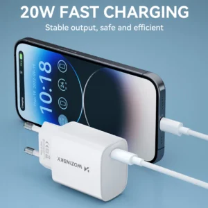 Wozinsky WGWCCW 20W USB-C laidinis įkroviklis - baltos spalvos - Image 9
