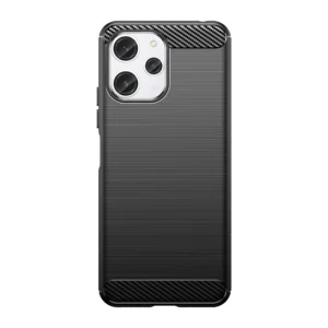 Flexible carbon pattern case Xiaomi Redmi 12 Carbon dėklas - dėklas telefonui juodos spalvos - Image 7