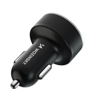 Wozinsky WDCCB automobilinis įkroviklis su Display 50W 2xUSB-C / 2xUSB-A - juodos spalvos - Image 3