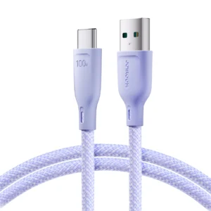 Joyroom Multi-Color Series S-A34 USB-A / USB-C 100W kabelis 1m - violetinės spalvos