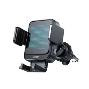Joyroom JR-ZS341 phone holder su wireless charging for air vent - juodos spalvos - Image 2