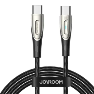Joyroom Star-Light Series SA27-CC5 USB-C / USB-C kabelis 100W 1.2m - juodos spalvos