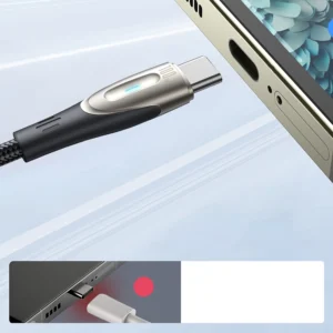 Joyroom Star-Light Series SA27-CC5 USB-C / USB-C kabelis 100W 1.2m - juodos spalvos - Image 6