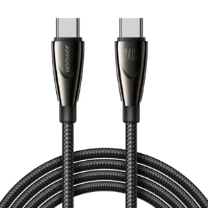 Joyroom Pioneer Series SA31-CC5 USB-C / USB-C kabelis 240W 1.2m - juodos spalvos