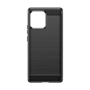 Carbon dėklas silikoninis case Motorola Edge 40 Pro - dėklas telefonui juodos spalvos - Image 4
