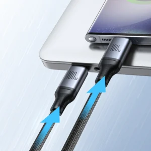Joyroom Speedy Series S-A21 2in1 USB-C - USB-C / USB-C kabelis 100W 1.5m - juodos spalvos - Image 8