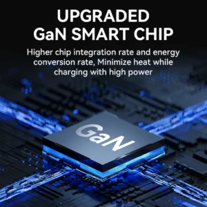 Wozinsky CGWCB 140W GaN laidinis įkroviklis 3 x USB-C / 2 x USB-A - juodos spalvos - Image 6