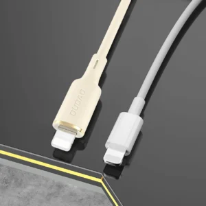 Dudao L7SF 2in1 kabelis USB-C - USB-C / Lightning 100W 1.2m - beige - Image 7