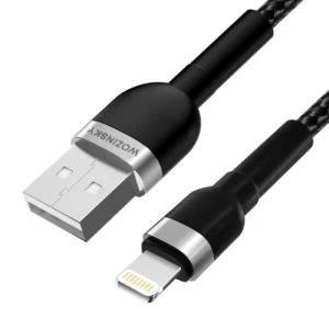 Wozinsky WNBAL2 USB-A / Lightning 2.4A kabelis 2 m - juodos spalvos - Image 3