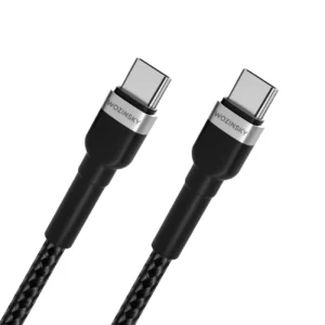 Wozinsky WNBCC1 USB-C / USB-C PD 65W kabelis 1 m - juodos spalvos - Image 4