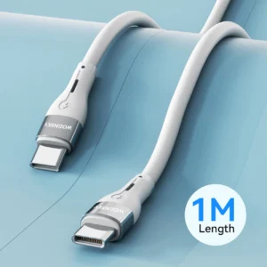 Wozinsky WSTCC1 USB-C / USB-C PD 65W kabelis 1 m long - baltos spalvos - Image 6