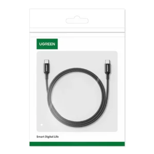 Ugreen US557 USB-C / USB-C PD kabelis 100W 1m - juodos spalvos - Image 5