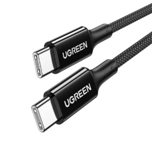 Ugreen US557 USB-C / USB-C PD kabelis 100W 1m - juodos spalvos - Image 1