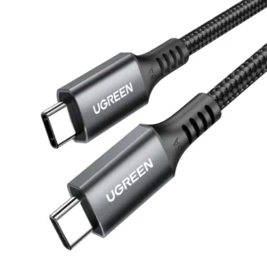 Ugreen US555 100W USB-C / USB-C PD kabelis 3 m - pilkos spalvos - Image 1