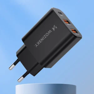 Wozinsky CWCUCB 30W USB-C / 2 x USB-A laidinis įkroviklis - juodos spalvos - Image 5