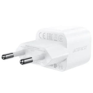 Acefast A77 Mini PD 30W GaN laidinis įkroviklis + USB-C kabelis - baltos spalvos - Image 3