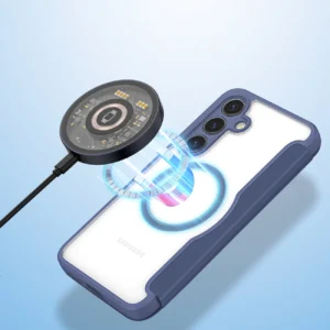 Dux Ducis Skin X Pro Samsung S24 with magnetic ring and flap - dėklas telefonui mėlynos spalvos - Image 5