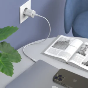 Choetech PD5007 USB-C PD 30W GaN laidinis įkroviklis - baltos spalvos - Image 6