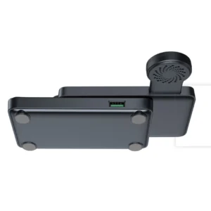 Joyroom JR-WQS02 iPhone AirPods Apple Watch 4in1 charging station foldable - juodos spalvos - Image 6