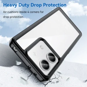 Outer Space dėklas with gel frame Xiaomi Redmi Note 13 5G - dėklas telefonui juodos spalvos - Image 3