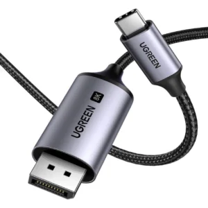Ugreen CM556 kabelis with USB-C and DisplayPort 8K connectors, 2 m long - pilkos spalvos - Image 1
