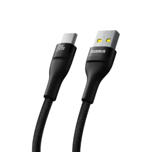 Baseus Flash 2 USB-A / USB-C kabelis 100W 1 m - juodos spalvos - Image 3