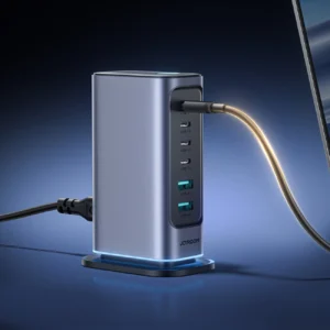 Joyroom JR-TCM02 multi-port GaN įkroviklis 65W EU 4x USB-C 2x USB-A - dark pilnos spalvos - Image 8