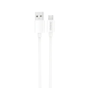 Dudao L4SM USB-A / micro USB kabelis 2A 1m - baltos spalvos