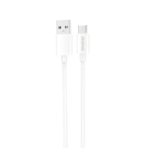 Dudao L4ST USB-A / USB-C kabelis 2A 1m - baltos spalvos