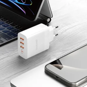 Dudao A5HEU network įkroviklis 3x USB-A 1x USB-C PD20W - baltos spalvos - Image 3