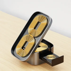 Dudao A11Pro+ 15W 3in1 belaidis įkroviklis skirtas Phone/Smartwatch/Headphones - juodos spalvos - Image 8