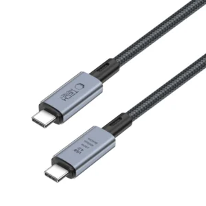 Tech-Protect UltraBoost Max USB-C 4.0 / USB-C 4.0 PD 240W 8K 40Gbps 2m kabelis - pilkos spalvos - Image 4