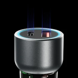 Dudao R4T 30W USB-A / USB-C automobilinis įkroviklis - pilkos spalvos - Image 4