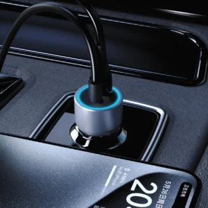 Dudao R4T 30W USB-A / USB-C automobilinis įkroviklis - pilkos spalvos - Image 6