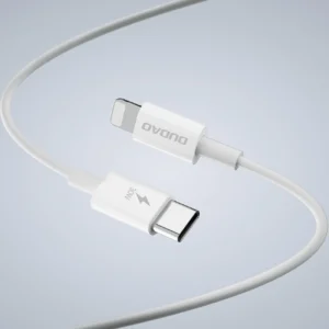 GaN Dudao A30EUL 30W USB-A / USB-C laidinis įkroviklis + USB-C - Lightning kabelis - baltos spalvos - Image 9