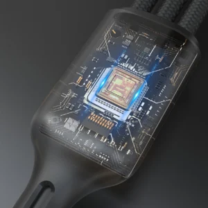 Apple Watch Dudao A12Max+ PD 100W 3in1 Charger kabelis: USB-C Lightning 1.2m - juodos spalvos - Image 4