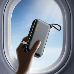 Dudao K25 2in1 10000mAh 3-Plug Powerbank įkroviklis - pilkos spalvos - Image 6