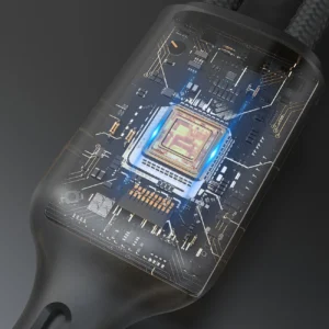 Dudao A12MaxC PD60W 2-in-1 Charger for Apple Watch / USB-C - juodos spalvos - Image 4