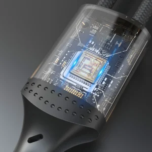 Dudao L3F 2in1 kabelis 100W 1.2m 2 x USB-C - juodos spalvos - Image 5