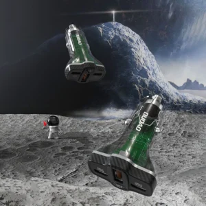 Dudao R78 78W automobilinis įkroviklis USB-C PD / 2xUSB-A QC - juodos spalvos - Image 4
