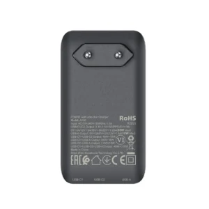 Acefast A100 65W GaN 2 USB-C+ USB-A įkroviklis Ultra Slim - juodos spalvos - Image 7