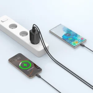 Tech-Protect NC45W-GAN 2-PORT PD45W laidinis įkroviklis - juodos spalvos - Image 6