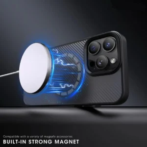 Wozinsky Carbon Fiber with MagSafe for Samsung Galaxy S25 - dėklas telefonui pilkos spalvos - Image 5