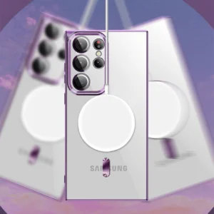 Dėklas Wozinsky Electroplated Magsafe Samsung Galaxy S24 FE - dėklas telefonui rožinės spalvos - Image 8