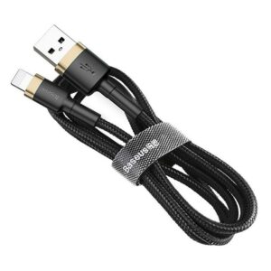 BASEUS kabelis USB A į Lightning 2,4A Cafule CALKLF-BV1 1 m juodos spalvos gold - Image 5