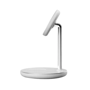 Įkrovimo stotelė Tech-Protect QI15W-A39 2in1 MagSafe - baltos spalvos - Image 4