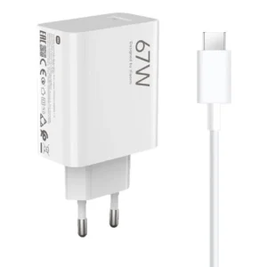 Laidinis įkroviklis Xiaomi BHR9465EU 67W 6.2A USB-A z kablem USB-C - baltos spalvos - Image 5