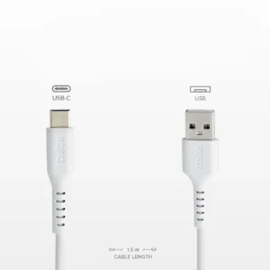 SBS TECABLEMICROC15W USB-A - USB-C kabelis 1.5m - baltos spalvos - Image 5